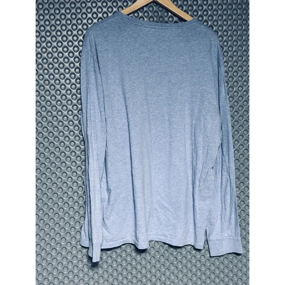 Polo Ralph Lauren Men SZ XL Light Heather Blue Long Sleeve Pullover Crew Neck